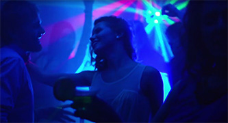 Woman dancing at a party