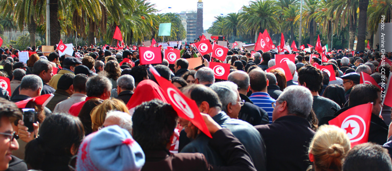 Tunisian protesters