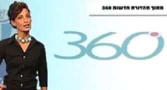 Woman near the number 360