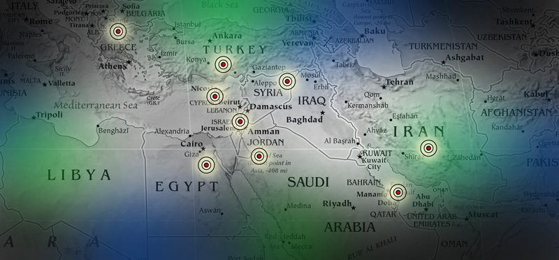 Middleast Map Targets