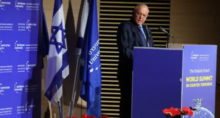 פרופ' אוריאל רייכמן נואם כנס הלוחמה בטרור 2024