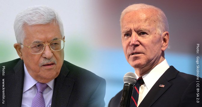Joh Biden and Abu Mazen