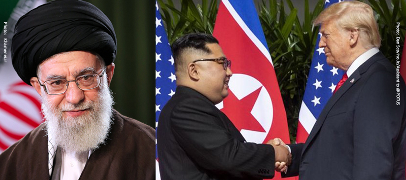 Khamenei, Kim Jong-un and Trump