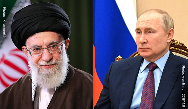 Leaders of Iran and Russia