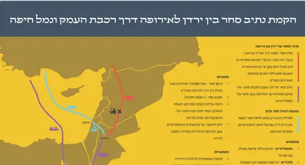 Map with marked routes