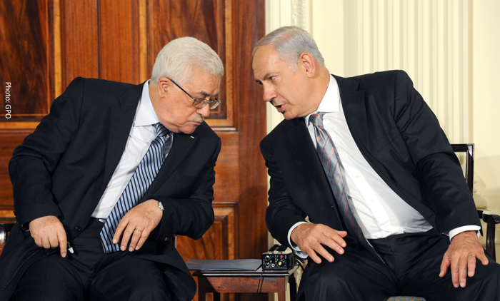 נתניהו ואבו מאזן